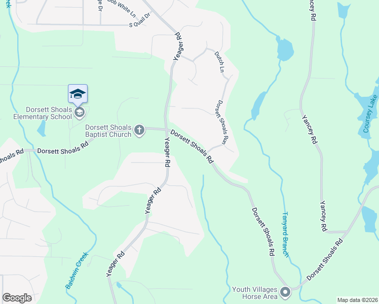map of restaurants, bars, coffee shops, grocery stores, and more near 5543 Dorsett Shoals Road in Douglasville