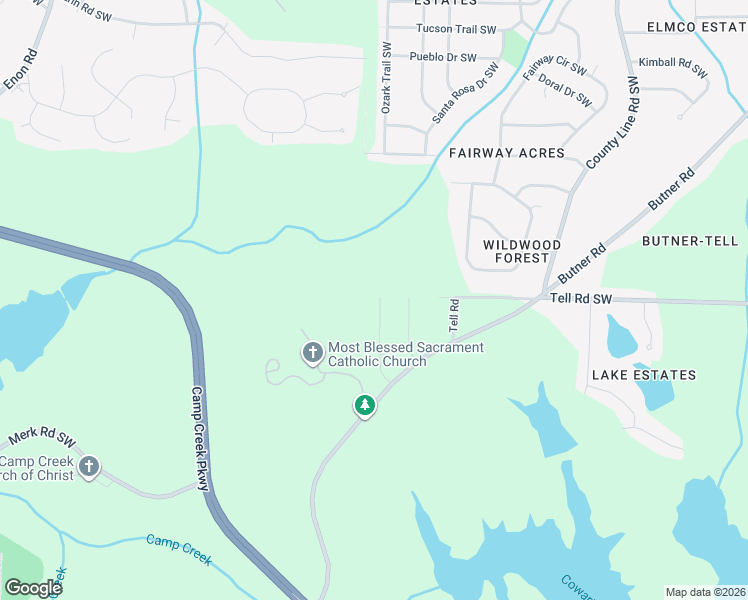 map of restaurants, bars, coffee shops, grocery stores, and more near 180 North Star Trail Southwest in Atlanta