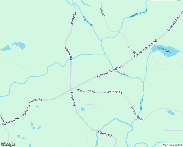 map of restaurants, bars, coffee shops, grocery stores, and more near 9524 Ephesus Church Road in Villa Rica