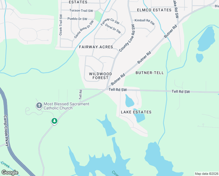 map of restaurants, bars, coffee shops, grocery stores, and more near 2700 Butner Rd in Atlanta