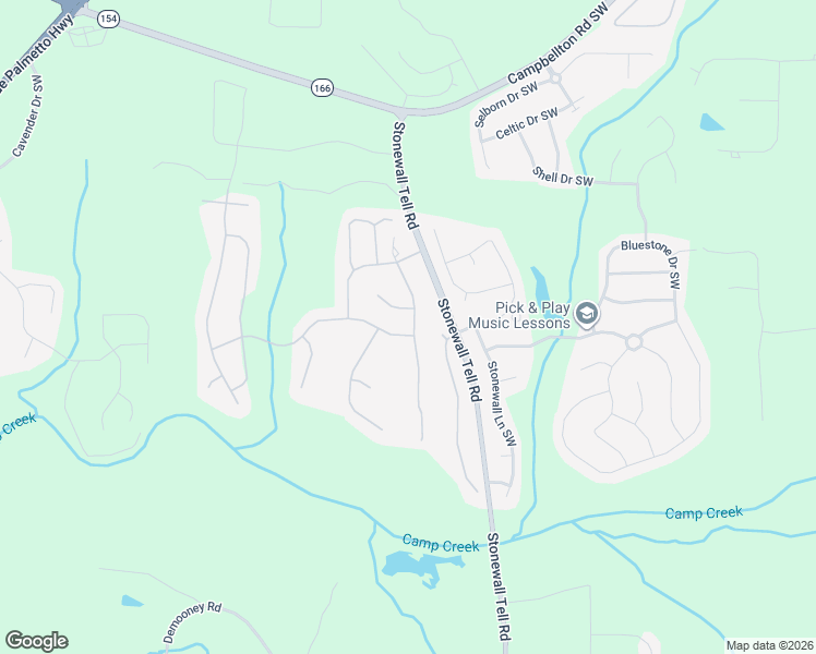 map of restaurants, bars, coffee shops, grocery stores, and more near 6565 Waterton Avenue Southwest in Atlanta