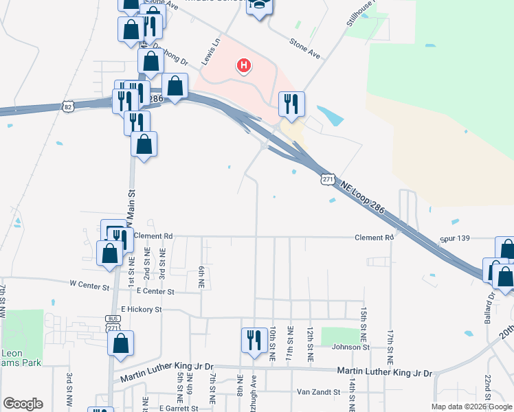 map of restaurants, bars, coffee shops, grocery stores, and more near 2028 Fitzhugh Avenue in Paris
