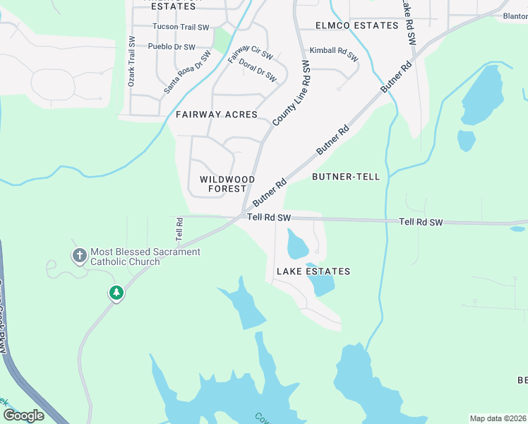 map of restaurants, bars, coffee shops, grocery stores, and more near 4525 Tell Rd SW in Atlanta