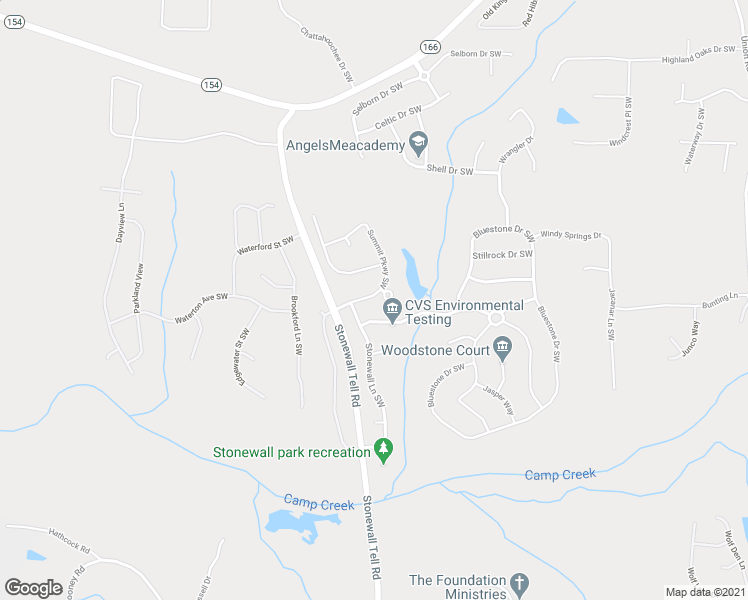map of restaurants, bars, coffee shops, grocery stores, and more near 2710 Summit Parkway Southwest in Atlanta