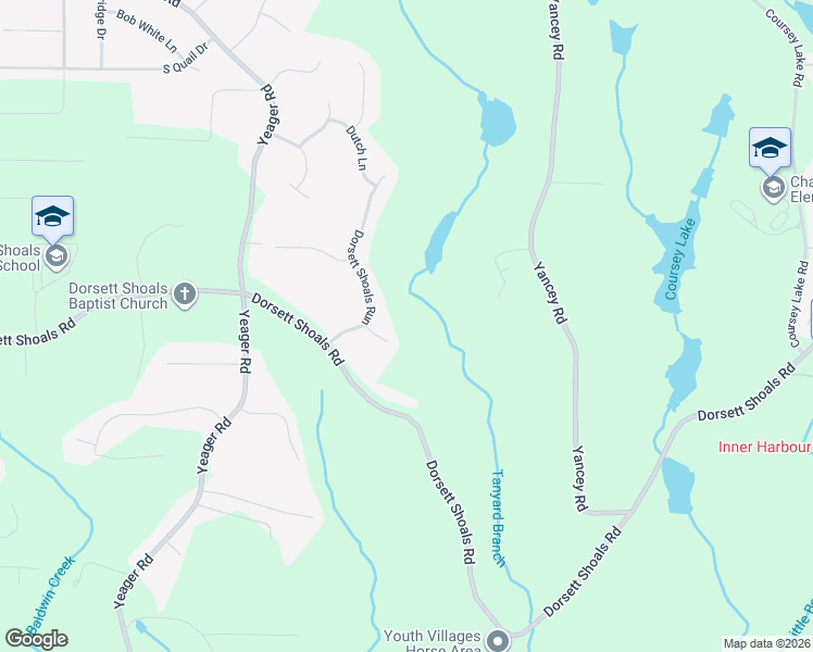map of restaurants, bars, coffee shops, grocery stores, and more near 4540 Dorsett Shoals Court in Douglasville