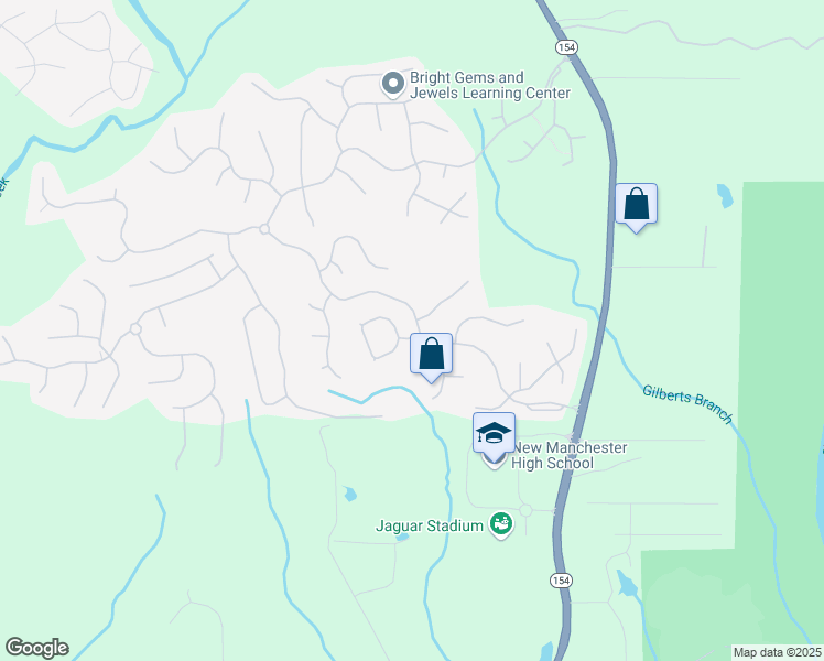 map of restaurants, bars, coffee shops, grocery stores, and more near 2864 Open Sky Way in Douglasville
