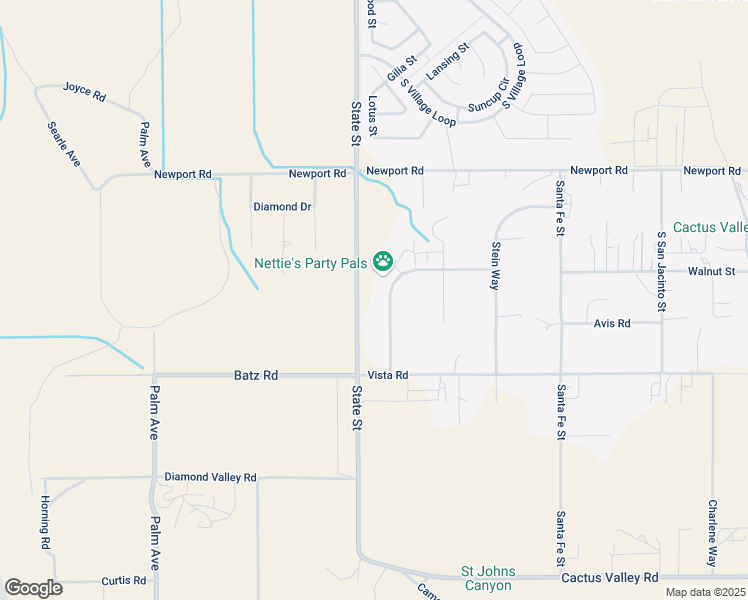 map of restaurants, bars, coffee shops, grocery stores, and more near 30303 Stephanie Street in Hemet