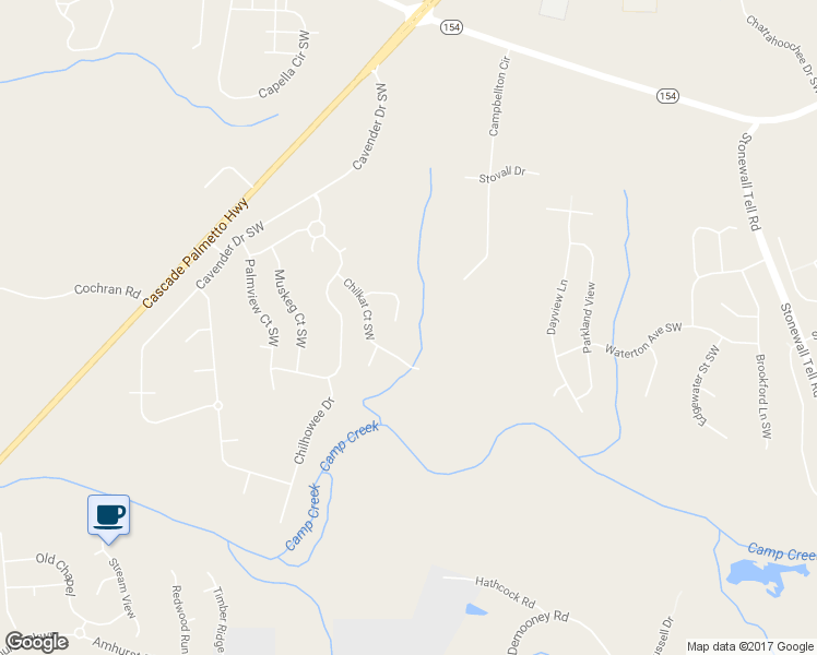 map of restaurants, bars, coffee shops, grocery stores, and more near 311 Darkwater Court in Atlanta