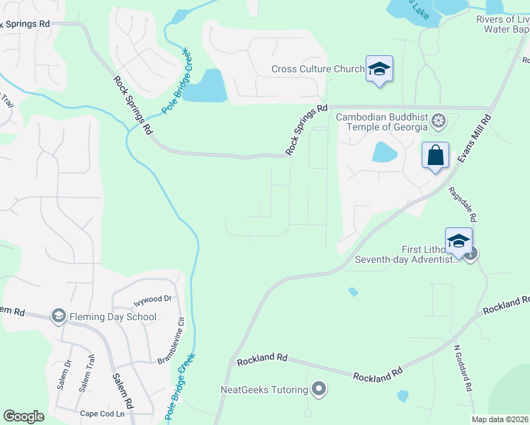 map of restaurants, bars, coffee shops, grocery stores, and more near in Stonecrest
