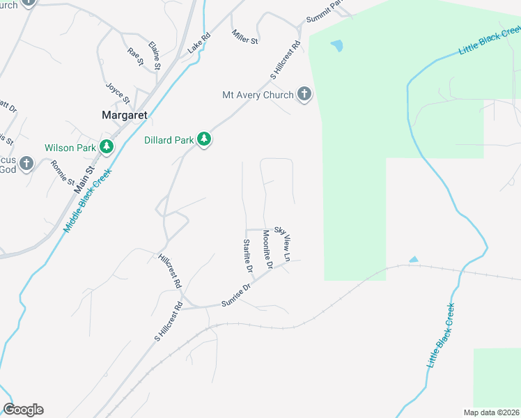 map of restaurants, bars, coffee shops, grocery stores, and more near 865 Moonlite Drive in Odenville