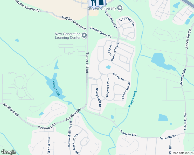map of restaurants, bars, coffee shops, grocery stores, and more near in Lithonia