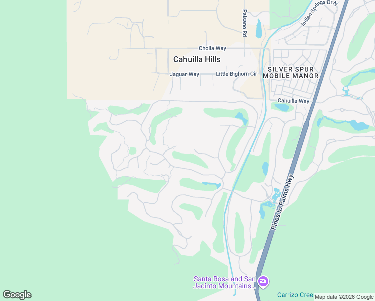map of restaurants, bars, coffee shops, grocery stores, and more near 119 Navtem Place in Palm Desert