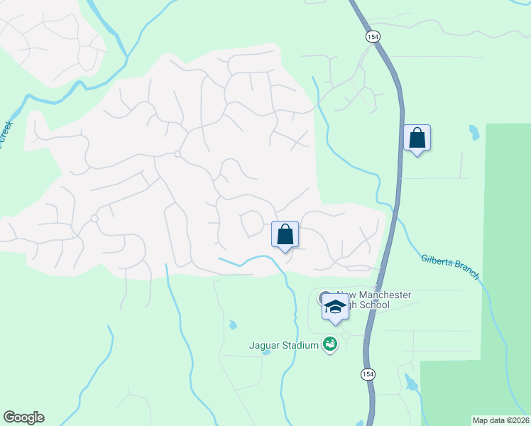 map of restaurants, bars, coffee shops, grocery stores, and more near 2884 Open Sky Way in Douglasville
