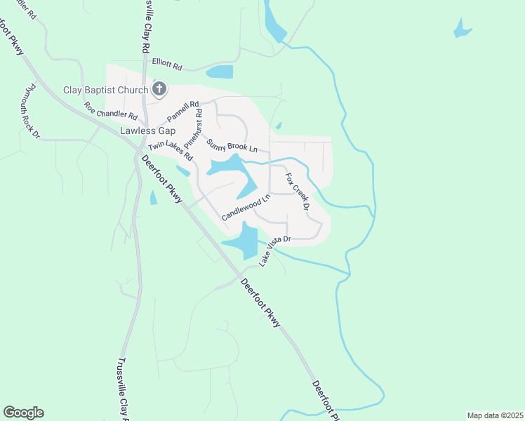 map of restaurants, bars, coffee shops, grocery stores, and more near 6081 Lamplighter Way in Trussville