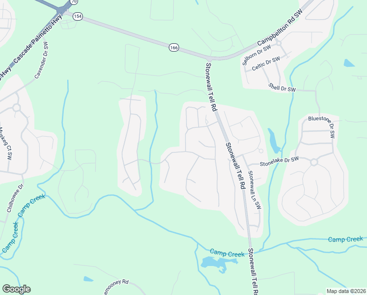 map of restaurants, bars, coffee shops, grocery stores, and more near 6616 Waterton Avenue Southwest in Atlanta
