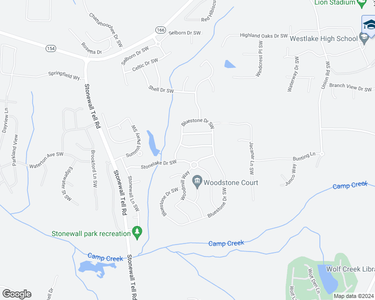 map of restaurants, bars, coffee shops, grocery stores, and more near 880 Stonehaven Road Southwest in Atlanta