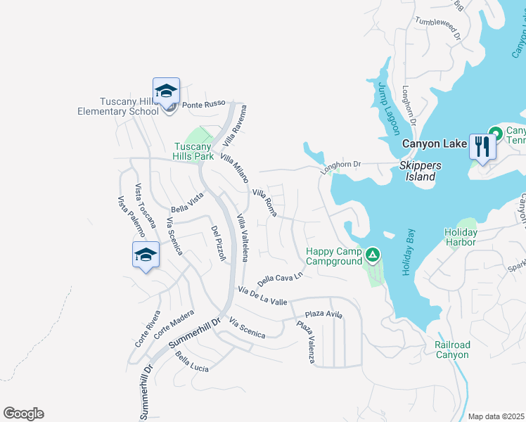 map of restaurants, bars, coffee shops, grocery stores, and more near 2 Via Palmieki Court in Lake Elsinore