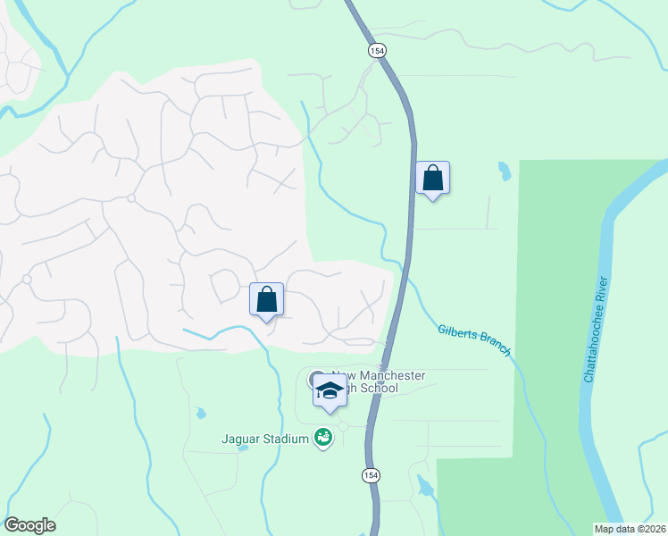 map of restaurants, bars, coffee shops, grocery stores, and more near 4535 Flat Willow Pl in Douglasville