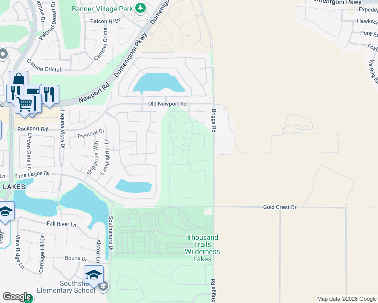 map of restaurants, bars, coffee shops, grocery stores, and more near 29875 Newport Road in Menifee