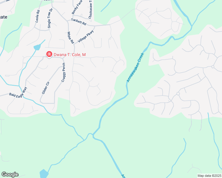 map of restaurants, bars, coffee shops, grocery stores, and more near 3130 Lower Creek Drive in Douglasville