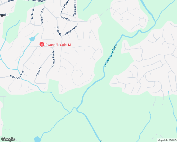 map of restaurants, bars, coffee shops, grocery stores, and more near 3130 Lower Creek Drive in Douglasville