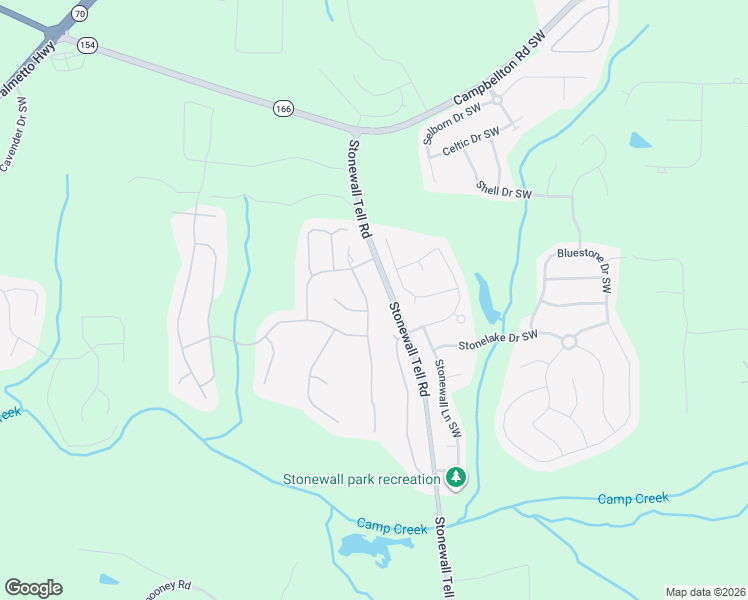 map of restaurants, bars, coffee shops, grocery stores, and more near 2828 Brookford Lane Southwest in Atlanta