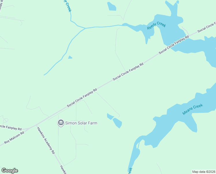 map of restaurants, bars, coffee shops, grocery stores, and more near 779 Social Circle Fairplay Road in Social Circle