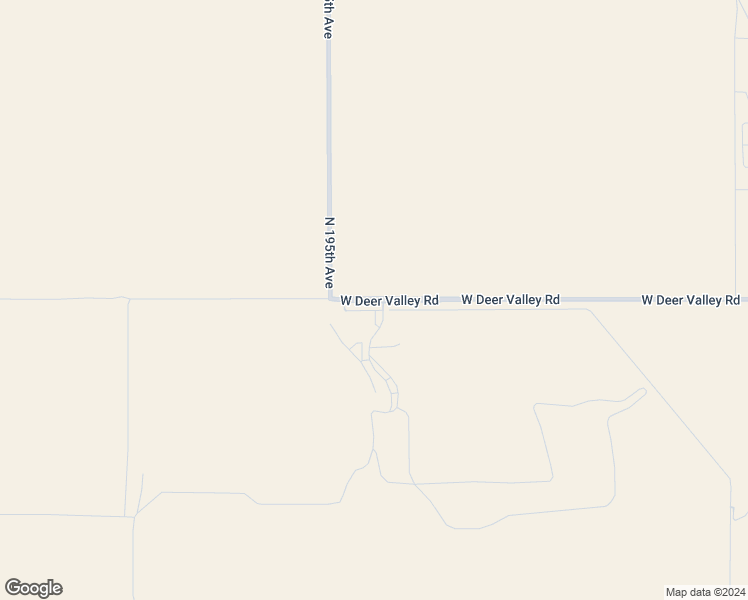 map of restaurants, bars, coffee shops, grocery stores, and more near 19401 West Deer Valley Road in Surprise