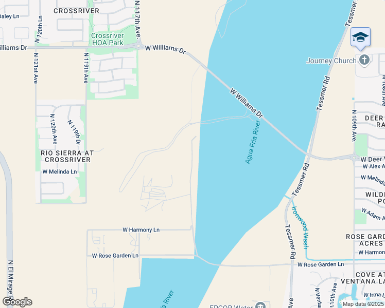 map of restaurants, bars, coffee shops, grocery stores, and more near North 115th Avenue in Peoria