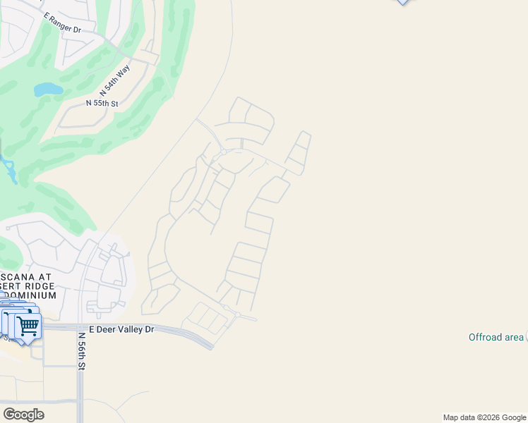 map of restaurants, bars, coffee shops, grocery stores, and more near 21617-21907 North 56th Street in Phoenix