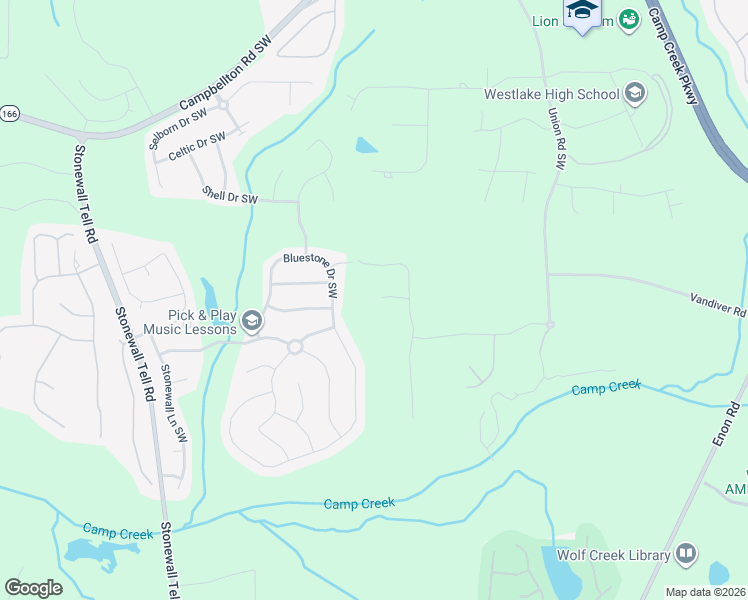 map of restaurants, bars, coffee shops, grocery stores, and more near 345 Goshawk Ridge in Atlanta