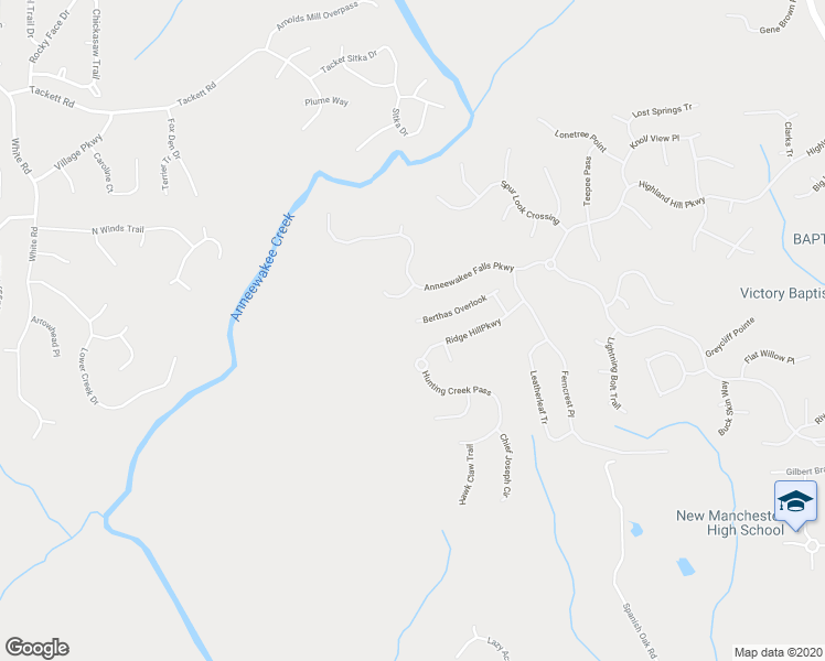 map of restaurants, bars, coffee shops, grocery stores, and more near 3191 Berthas Overlook in Douglasville