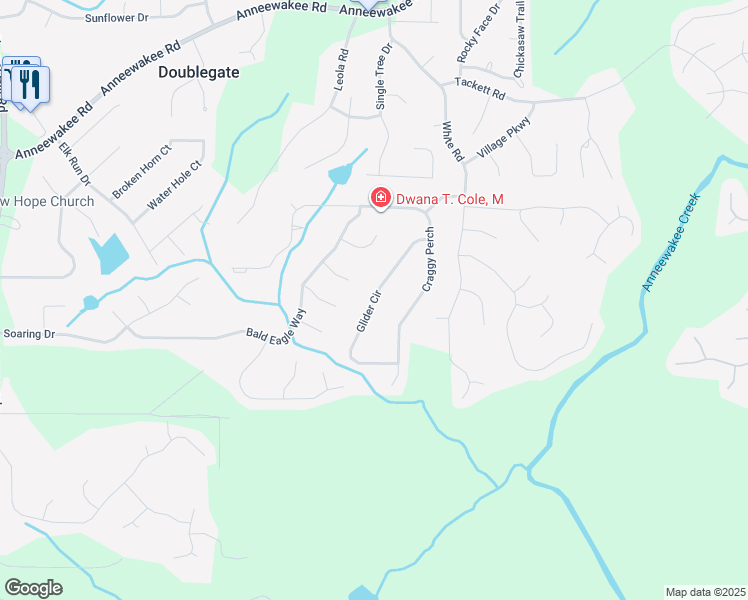 map of restaurants, bars, coffee shops, grocery stores, and more near 4531 Glider Circle in Douglasville