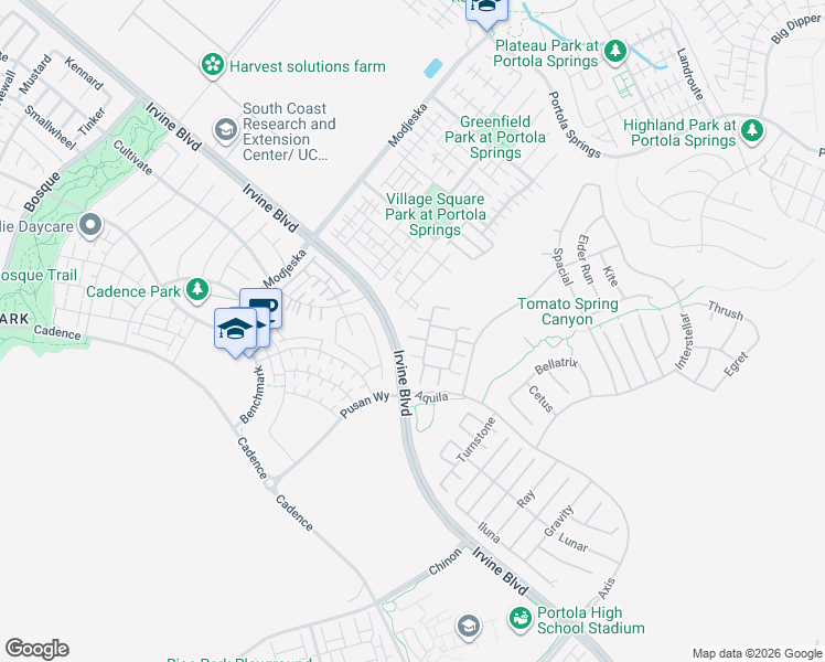 map of restaurants, bars, coffee shops, grocery stores, and more near 81 Pelican Lane in Irvine
