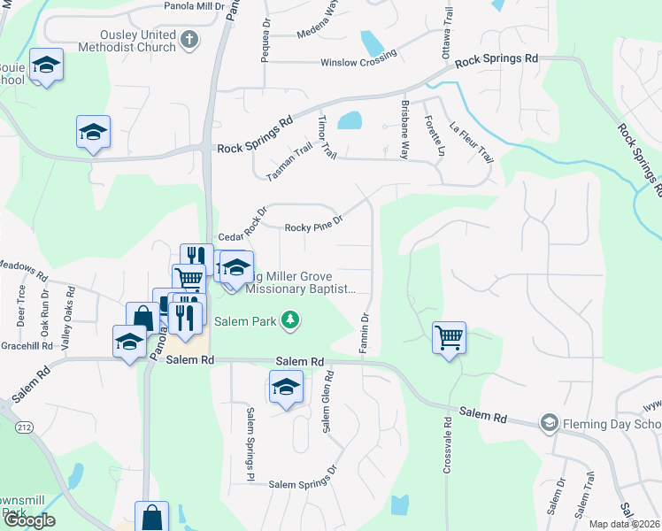 map of restaurants, bars, coffee shops, grocery stores, and more near 5392 Robertson Path in Stonecrest