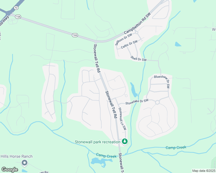 map of restaurants, bars, coffee shops, grocery stores, and more near 6462 Stonelake Place Southwest in Atlanta