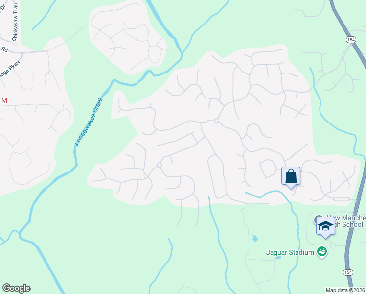 map of restaurants, bars, coffee shops, grocery stores, and more near 3070 Ridge Hill Parkway in Douglasville