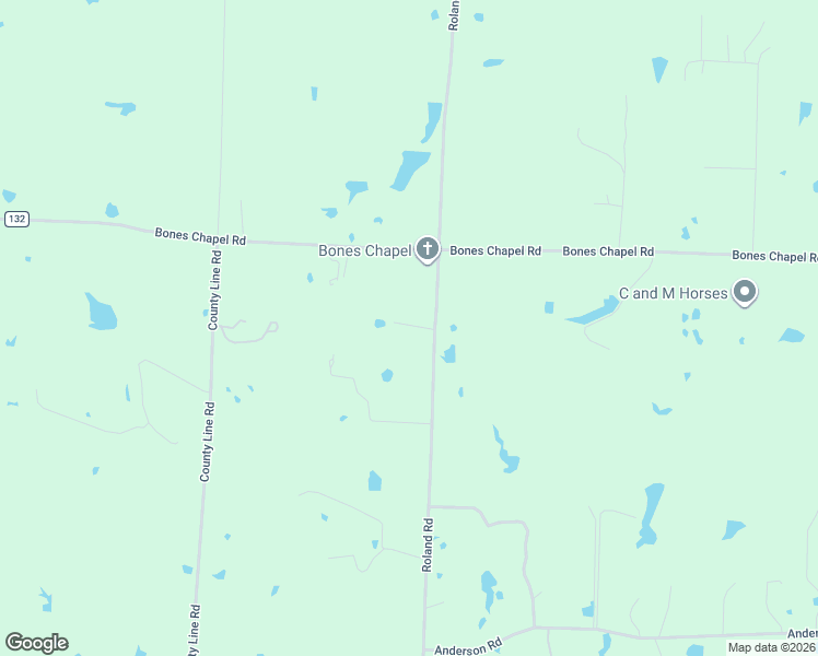 map of restaurants, bars, coffee shops, grocery stores, and more near 1861 Roland Road in Whitesboro