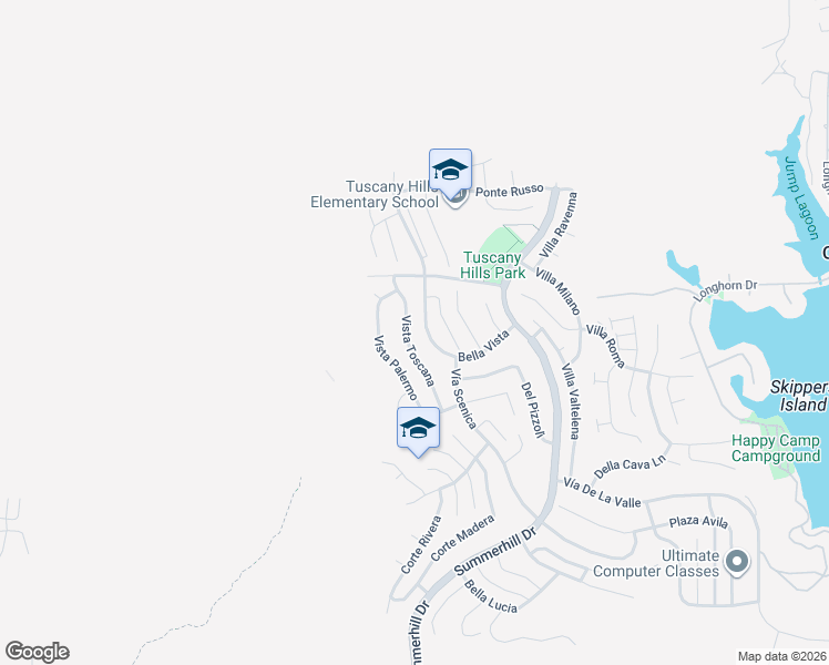 map of restaurants, bars, coffee shops, grocery stores, and more near 29 Vista Toscana in Lake Elsinore