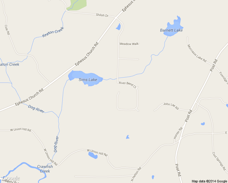 map of restaurants, bars, coffee shops, grocery stores, and more near 8996 River Bend Court in Villa Rica