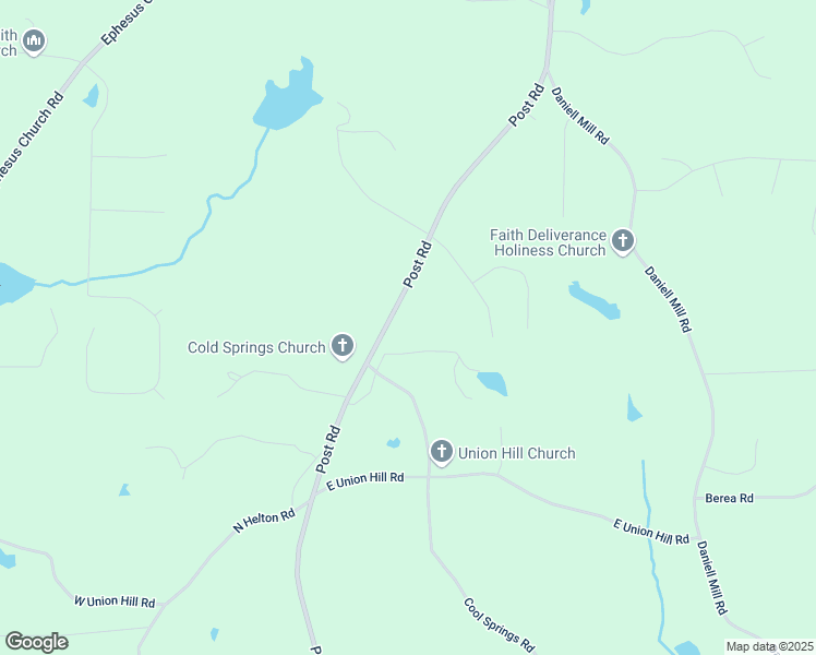 map of restaurants, bars, coffee shops, grocery stores, and more near 4448 Post Road in Winston