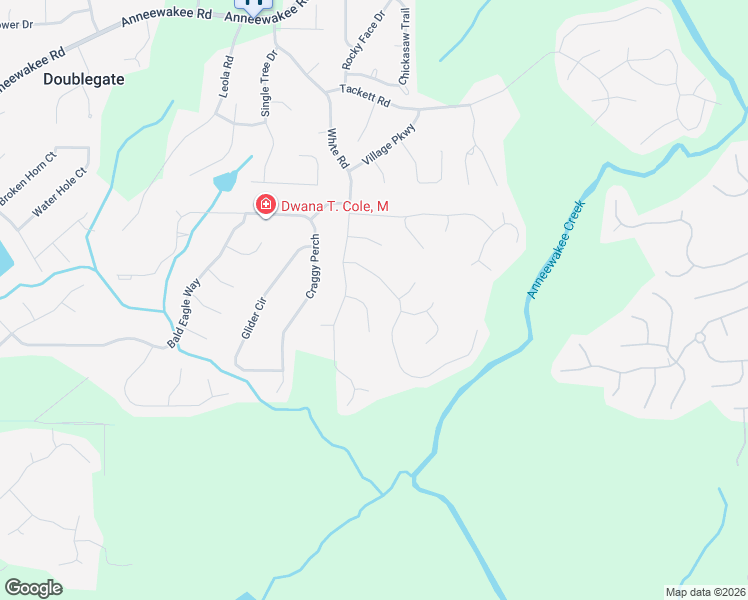 map of restaurants, bars, coffee shops, grocery stores, and more near 3657 Lower Creek Drive in Douglasville