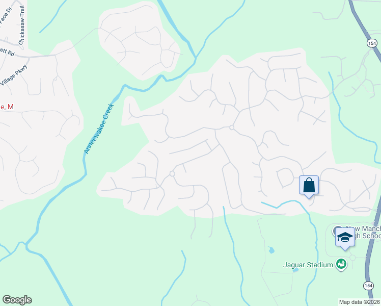 map of restaurants, bars, coffee shops, grocery stores, and more near 3111 Berthas Overlook in Douglasville