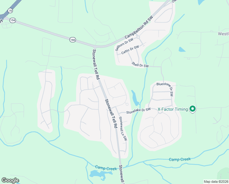 map of restaurants, bars, coffee shops, grocery stores, and more near 6431 Stonelake Place Southwest in Atlanta