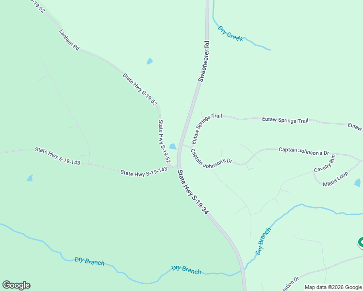 map of restaurants, bars, coffee shops, grocery stores, and more near 106 Captain Johnson's Drive in North Augusta