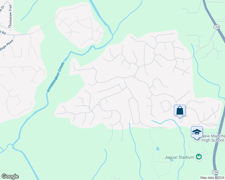 map of restaurants, bars, coffee shops, grocery stores, and more near 3091 Berthas Overlook in Douglasville