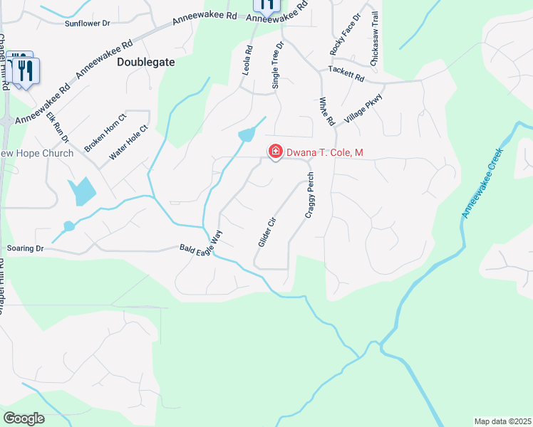 map of restaurants, bars, coffee shops, grocery stores, and more near 4524 Glider Circle in Douglasville