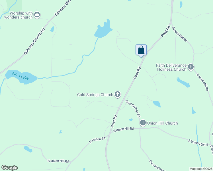 map of restaurants, bars, coffee shops, grocery stores, and more near 4585 Post Road in Douglas County