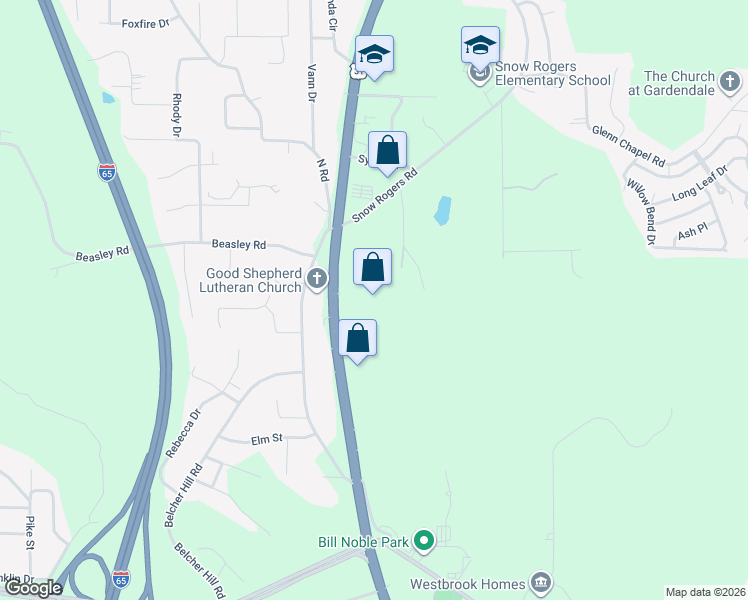 map of restaurants, bars, coffee shops, grocery stores, and more near 2455 Decatur Highway in Gardendale