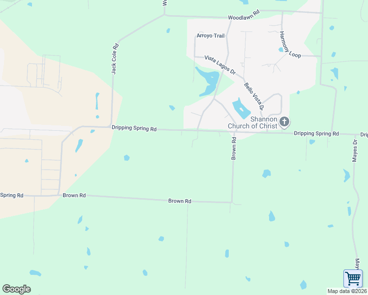 map of restaurants, bars, coffee shops, grocery stores, and more near 4440 Dripping Springs Road in Sherman
